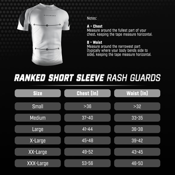 Hayabusa Men’s Pro Ranked Short Sleeve Rash Guard